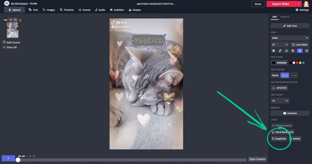 duplicate button