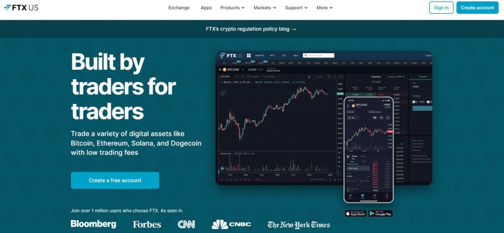 FTX.US is the crypto exchange platform 
